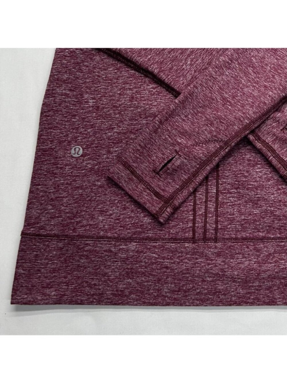 Lululemon Make A Move Long Sleeve Cowl Neck Pullover Heathered Red Grape No Size - Picture 12 of 15